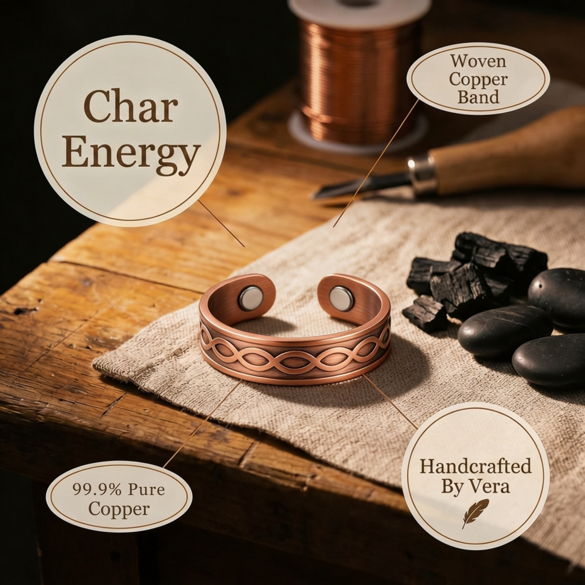 Cinder Copper Ring