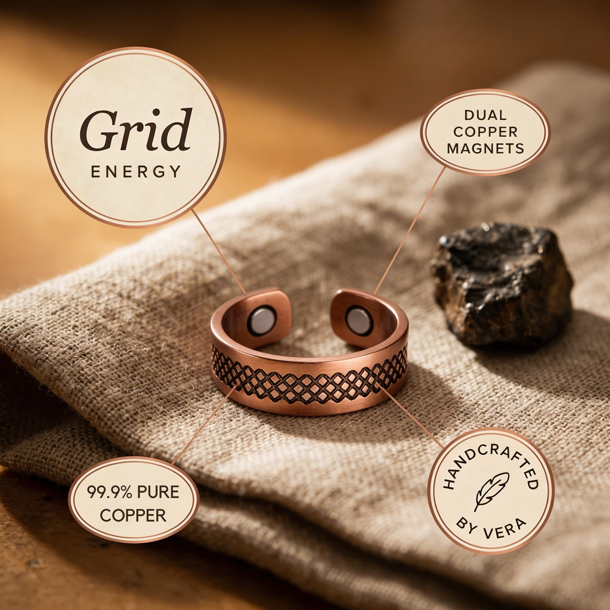 Lattice Copper Ring