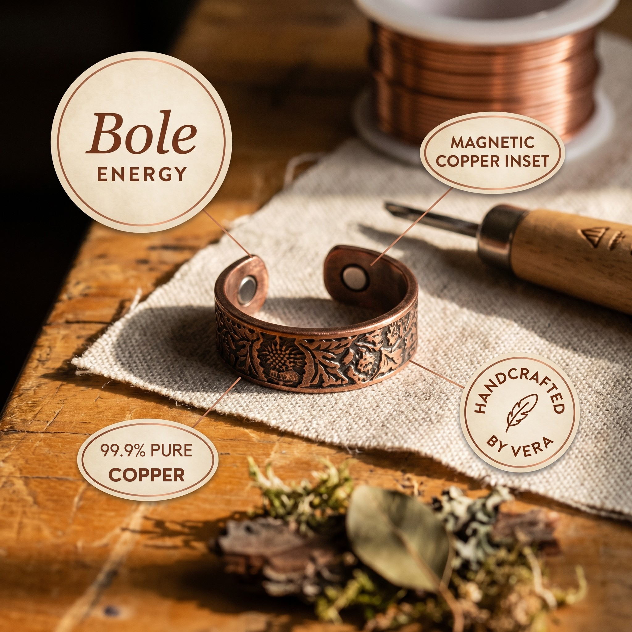 Bough Copper Ring