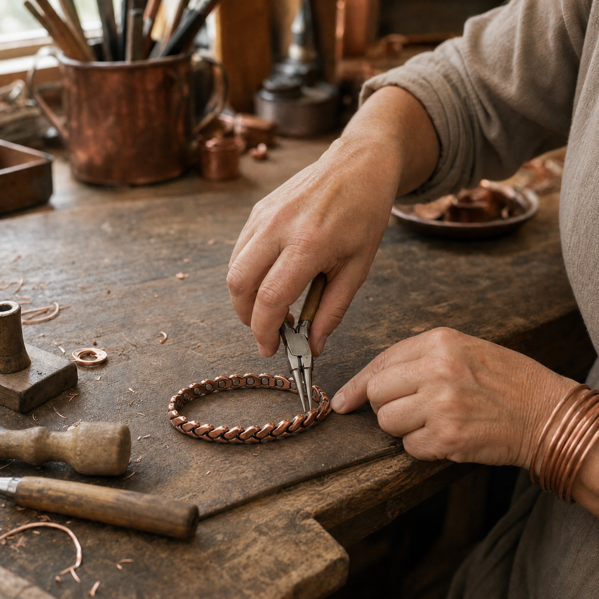 Bank Copper Anklet