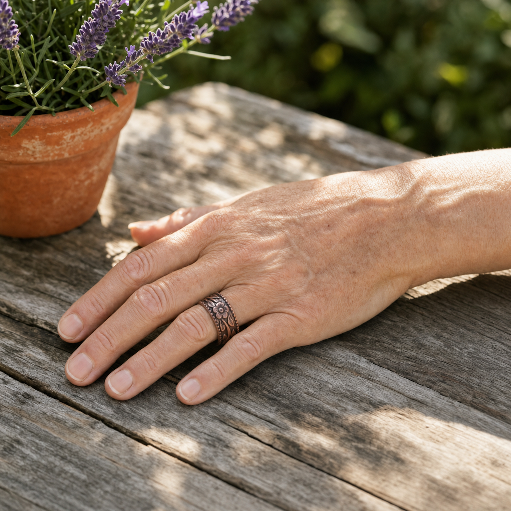 Bud Copper Ring