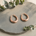 Chalk Copper Earrings