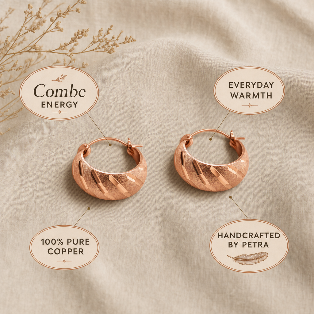 Combe Copper Earrings