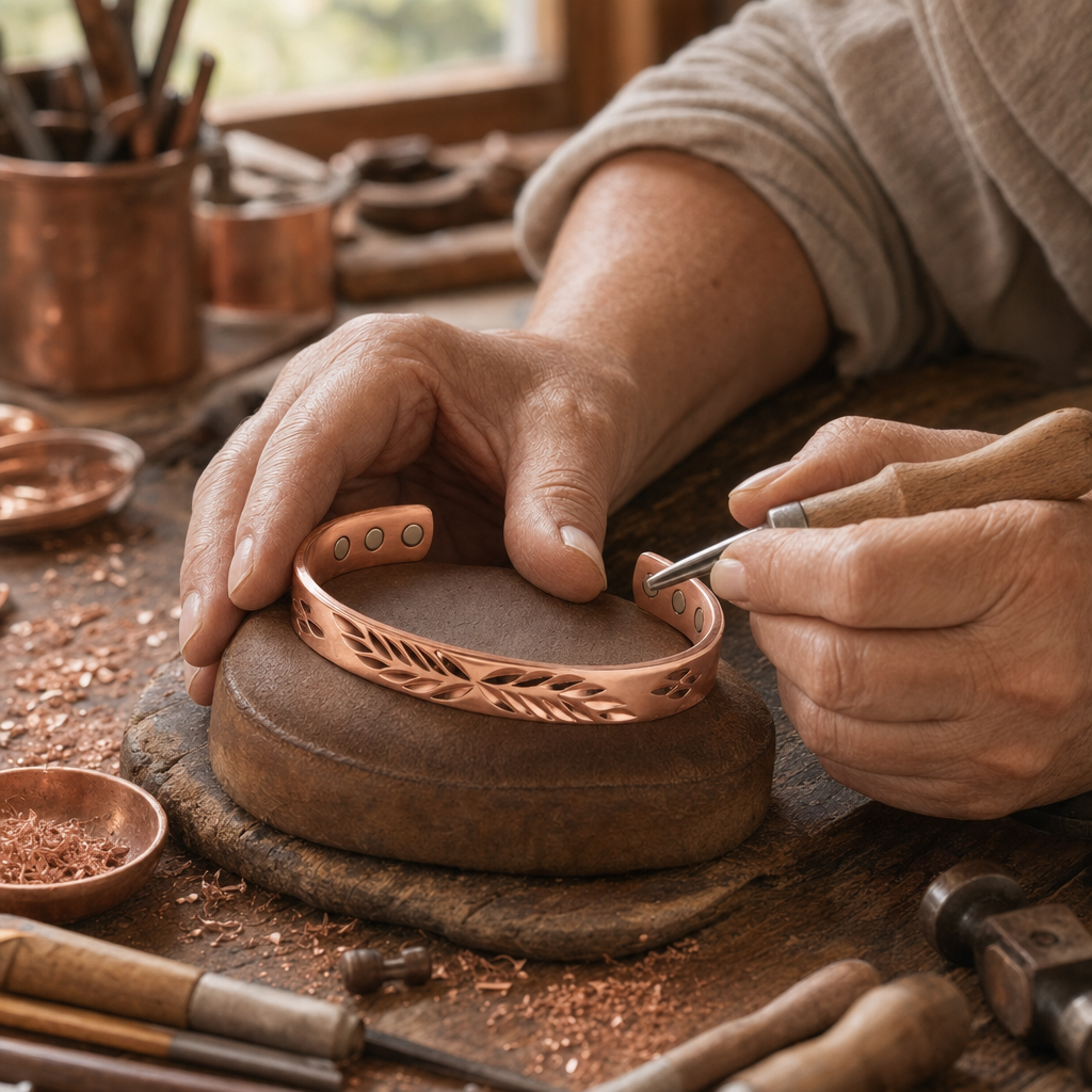 Crescent Copper Bracelet