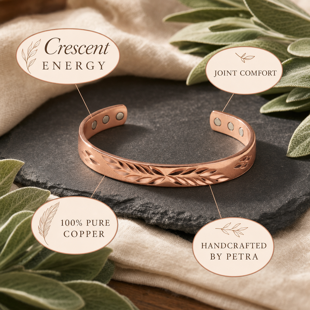 Crescent Copper Bracelet