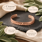 Crescent Copper Bracelet