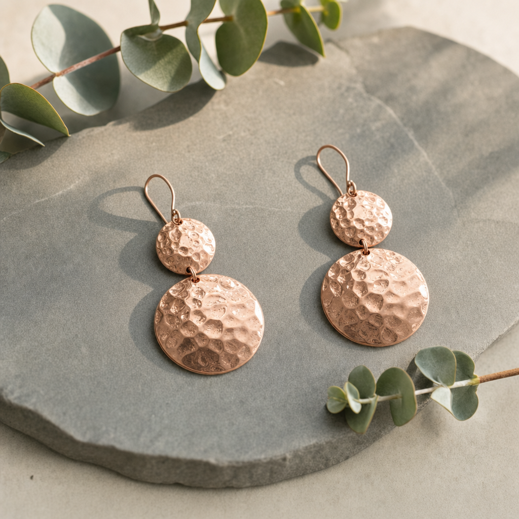 Equinox Copper Earrings
