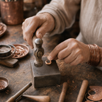 Finch Copper Hoop Earrings