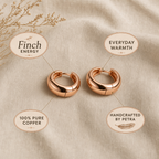 Finch Copper Hoop Earrings