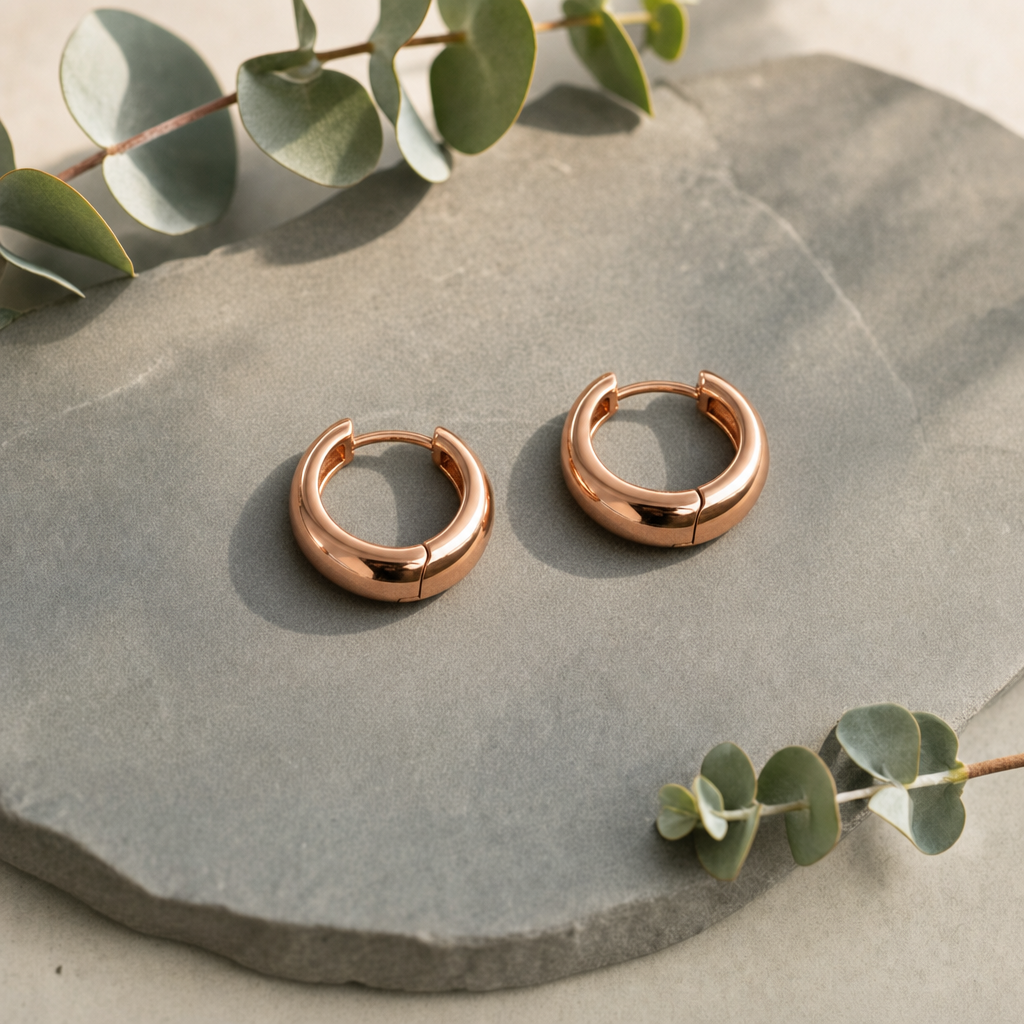 Finch Copper Hoop Earrings
