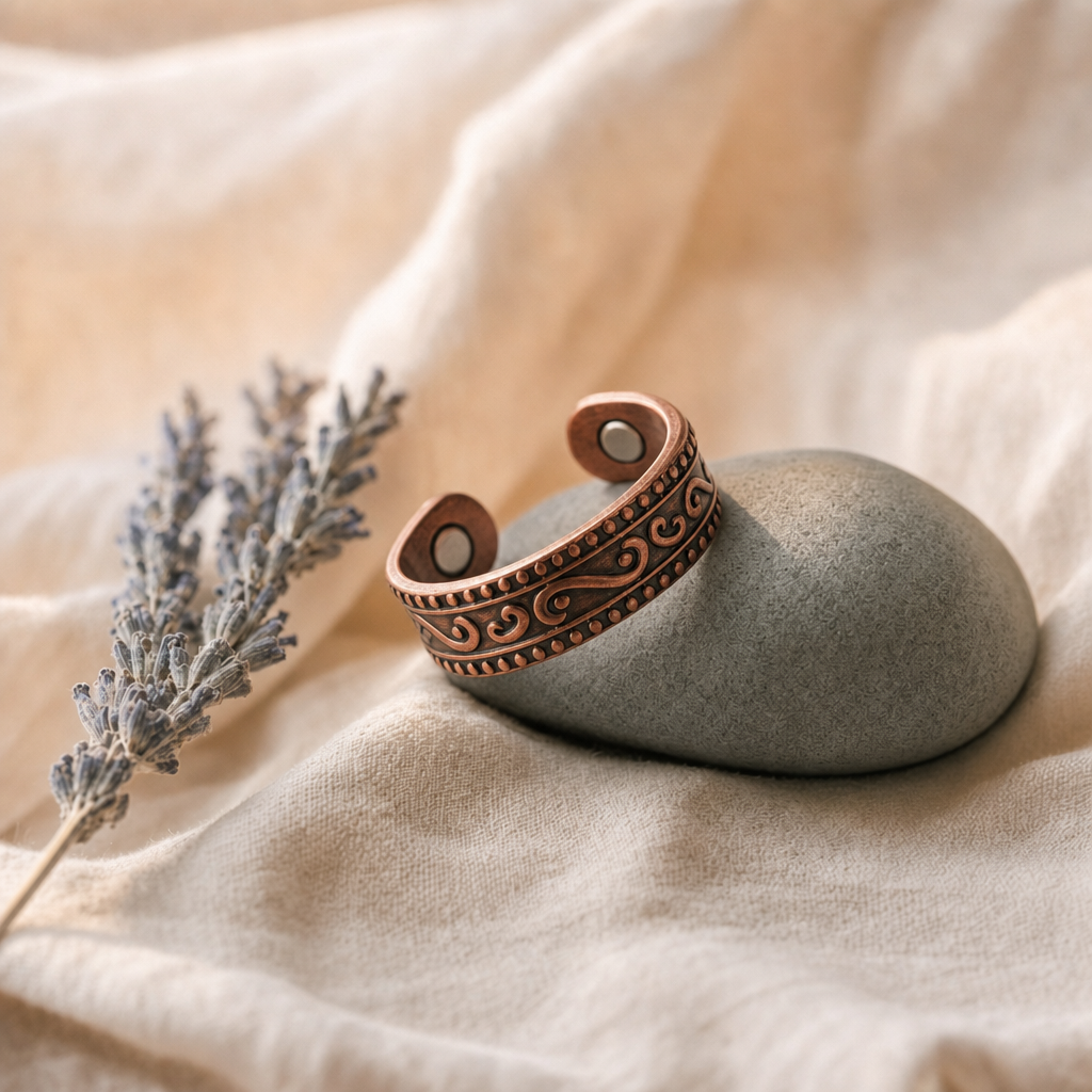 Frond Copper Ring