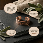 Frond Copper Ring