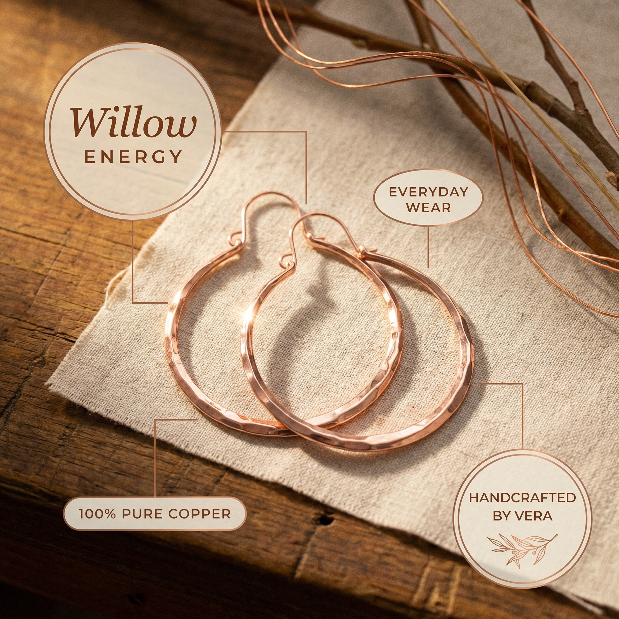 Aspen Copper Earrings