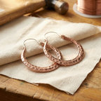 Spark Copper Earrings