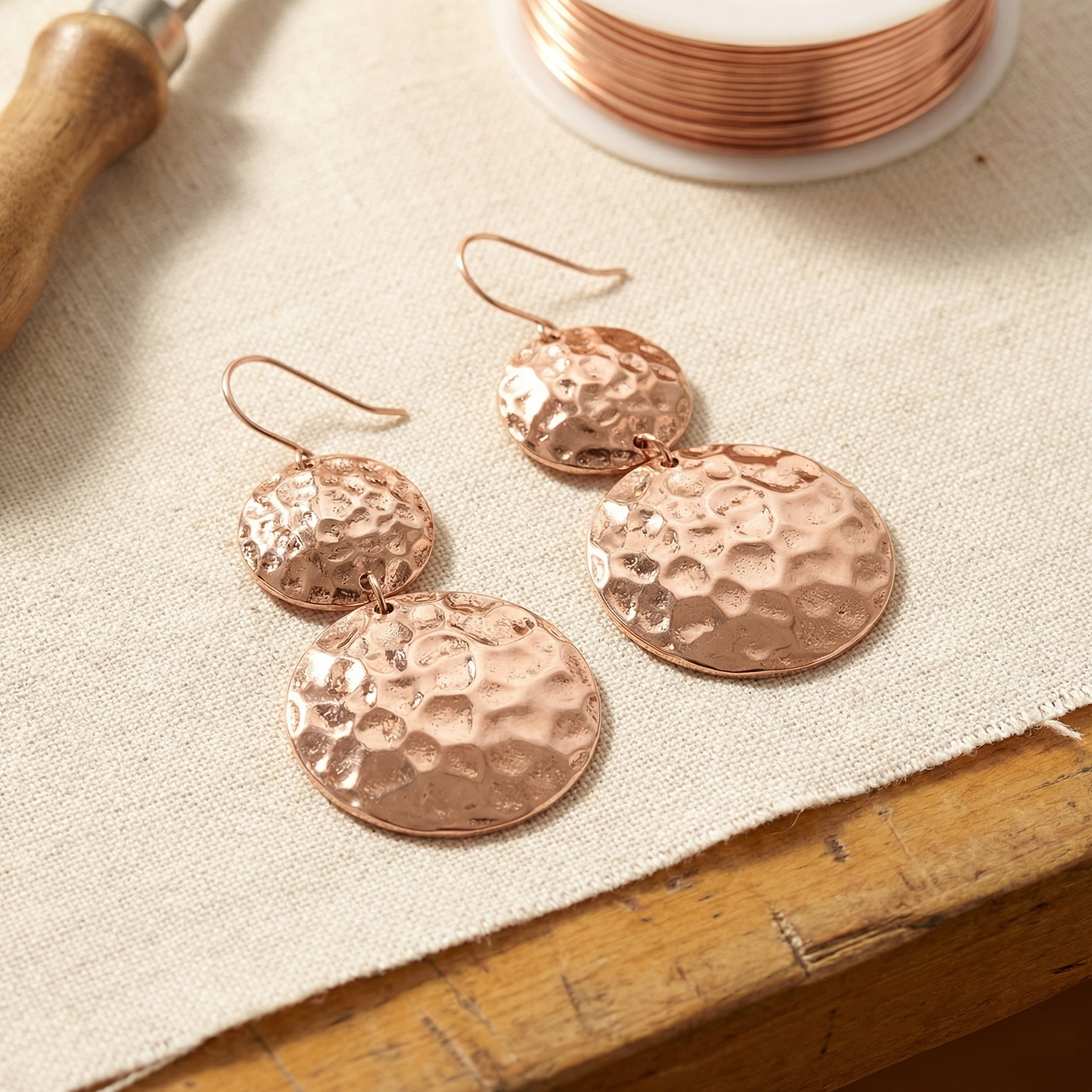 Equinox Copper Earrings