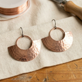 Ray Copper Earrings