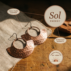 Ray Copper Earrings