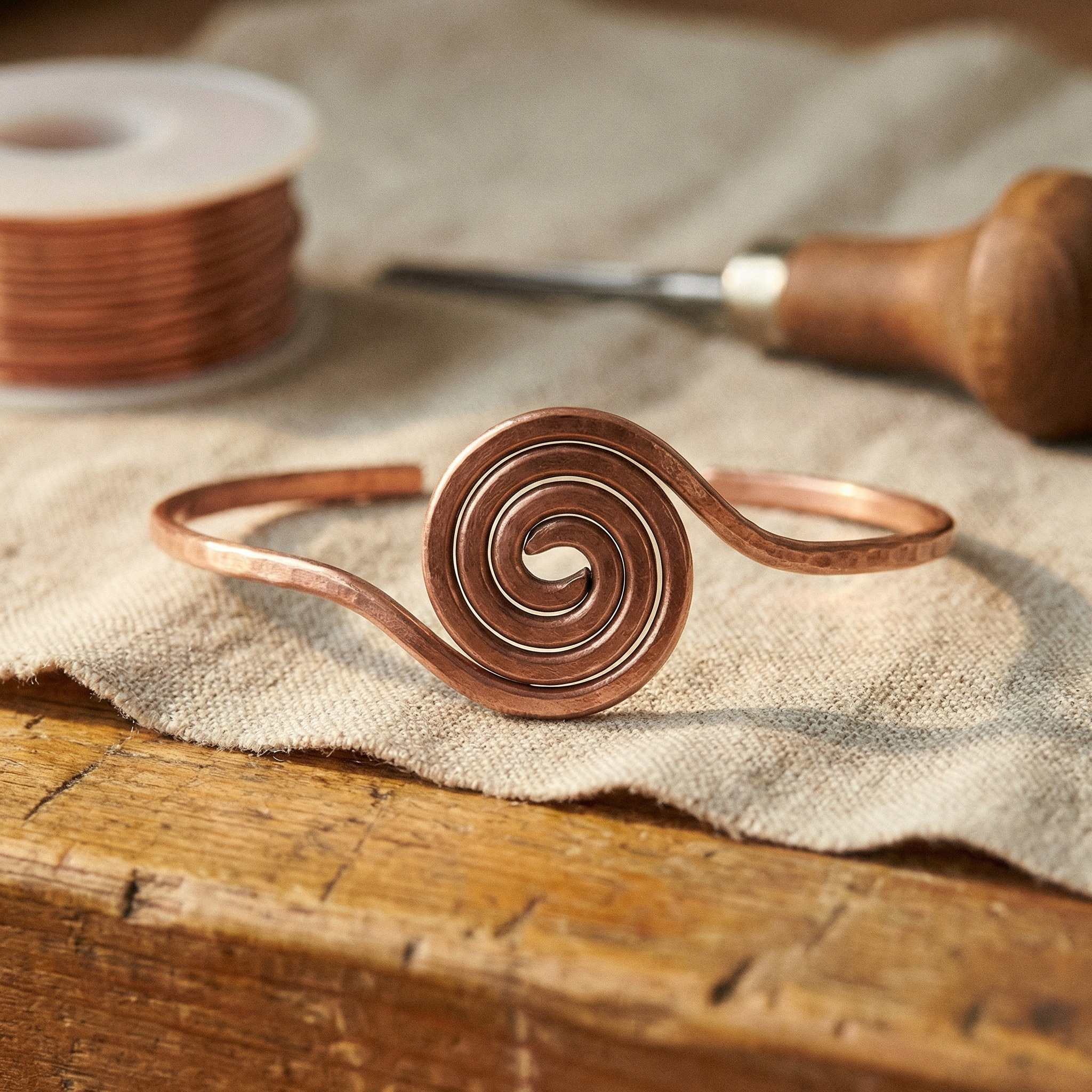 Twist Copper Anklet