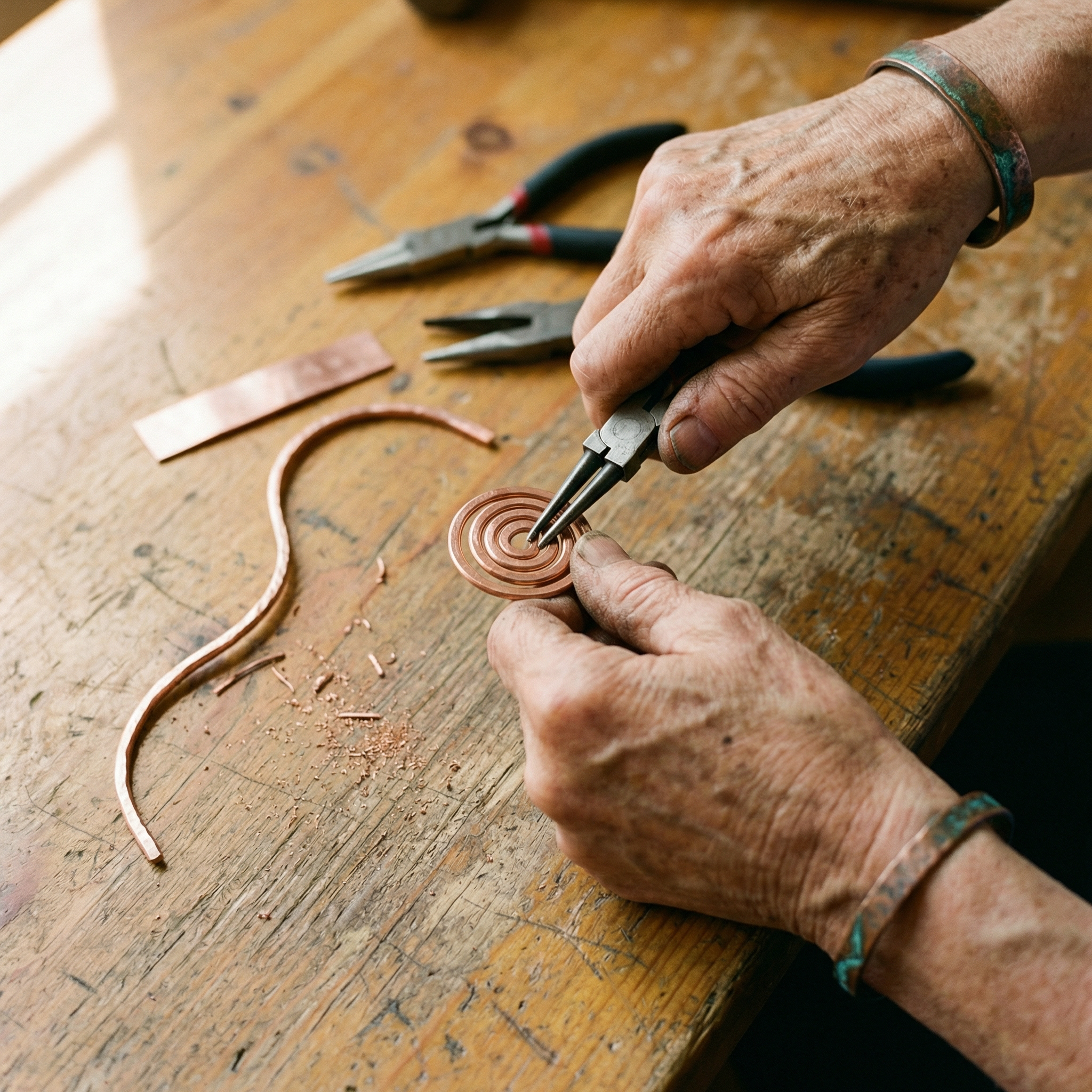 Twist Copper Anklet