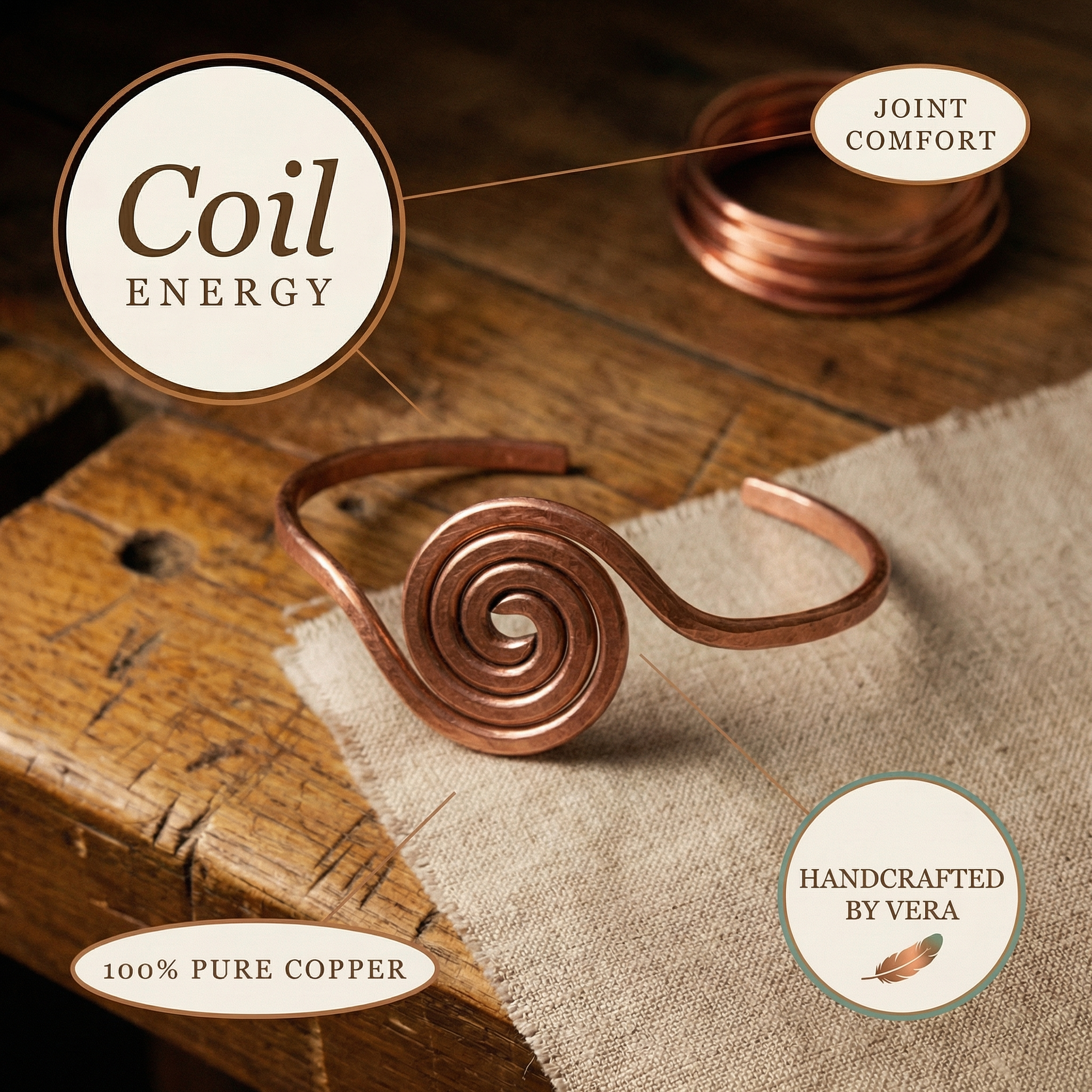 Twist Copper Anklet