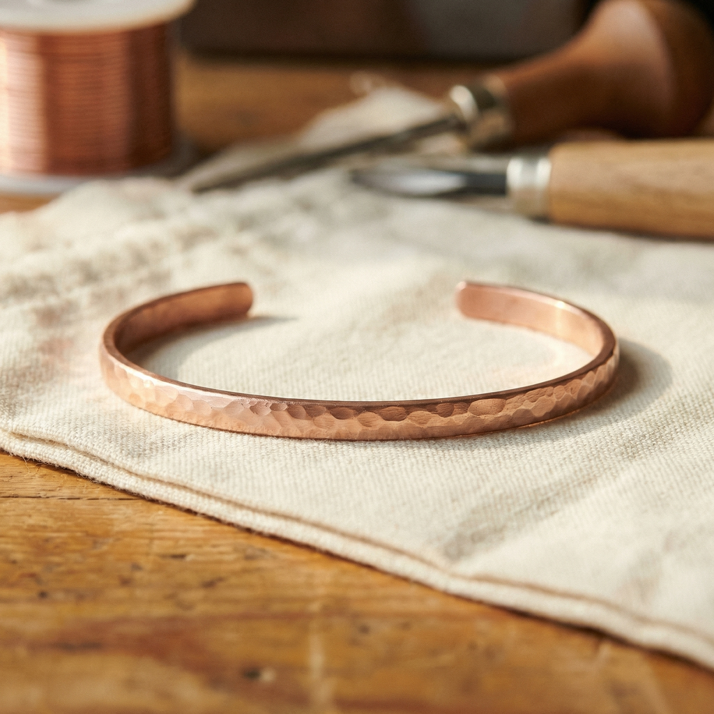 Shingle Copper Anklet