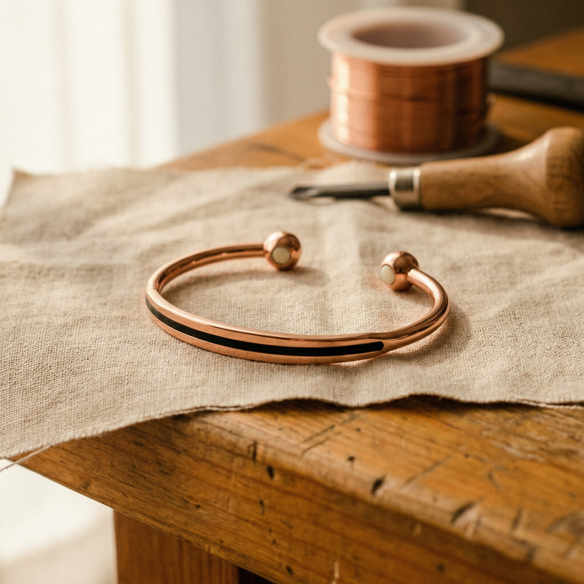 Sinew Copper Bracelet