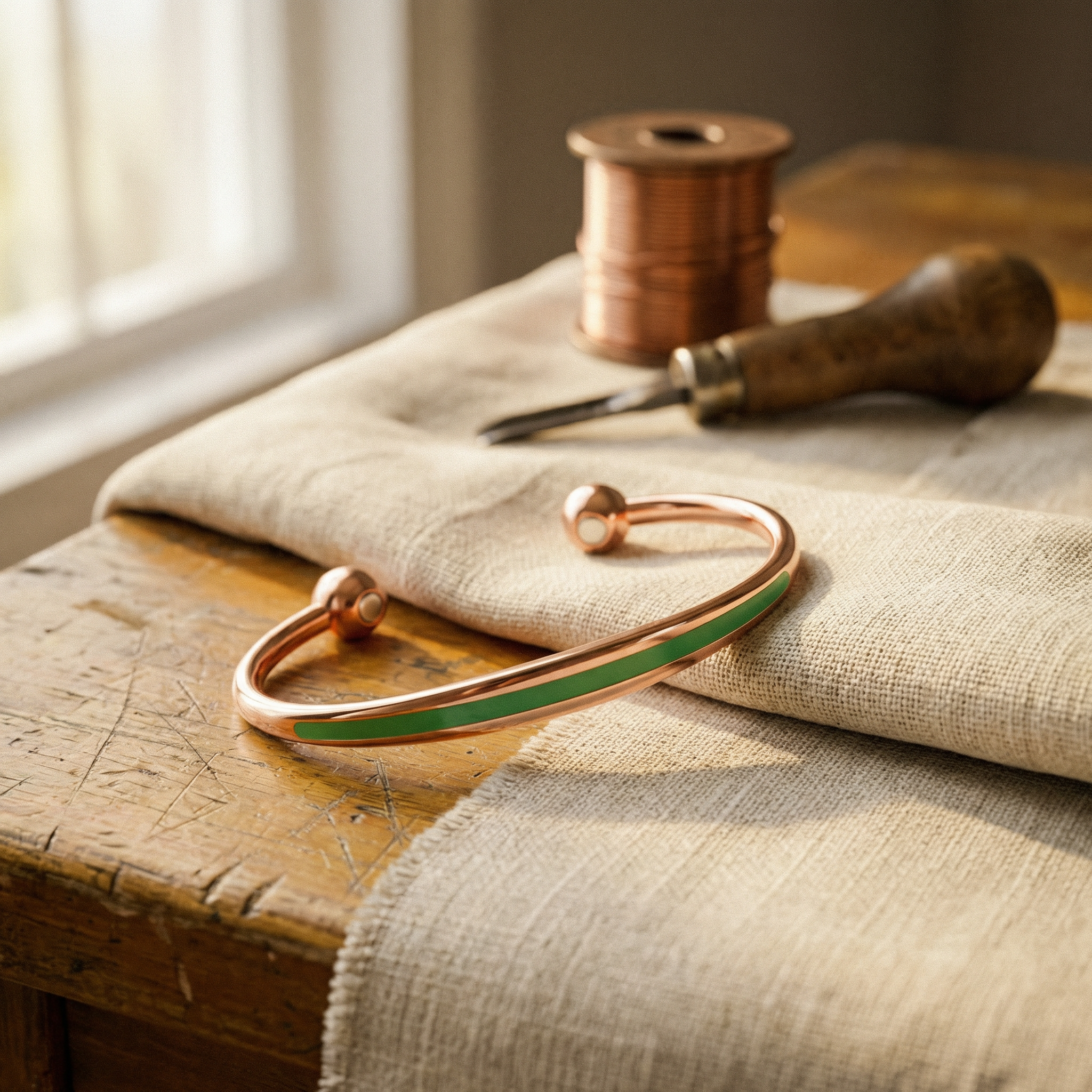 Fern Copper Bracelet