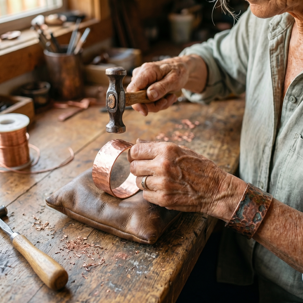 Hammer Copper Bracelet