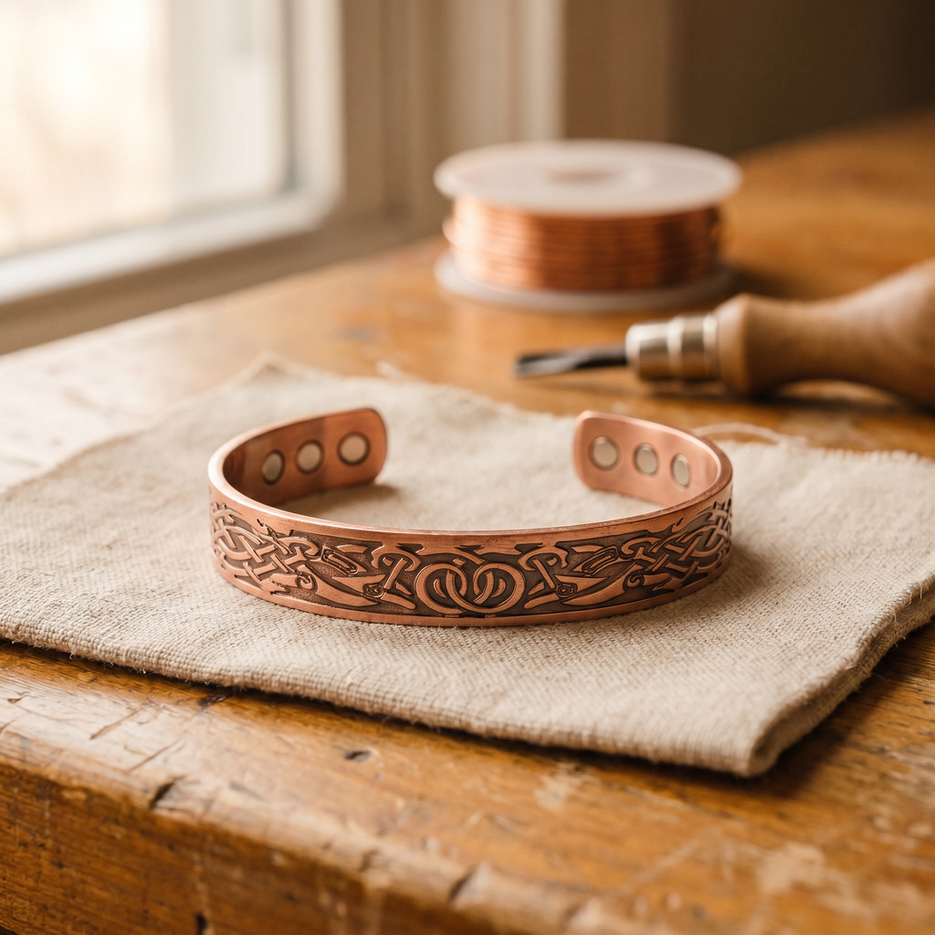 Lichen Copper Bracelet