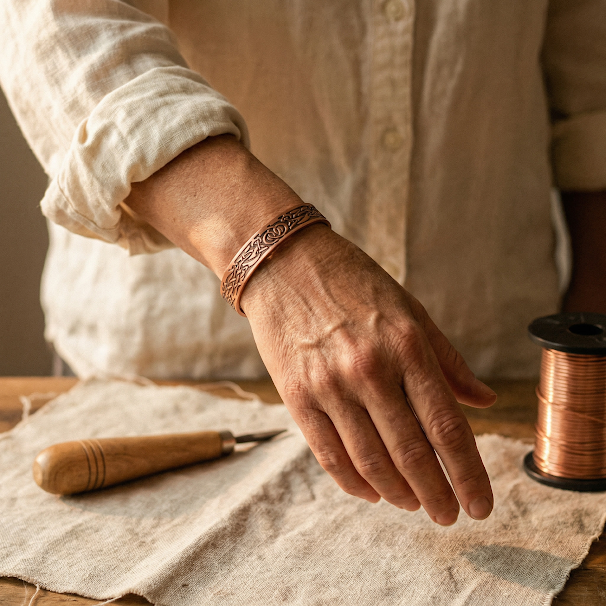 Lichen Copper Bracelet