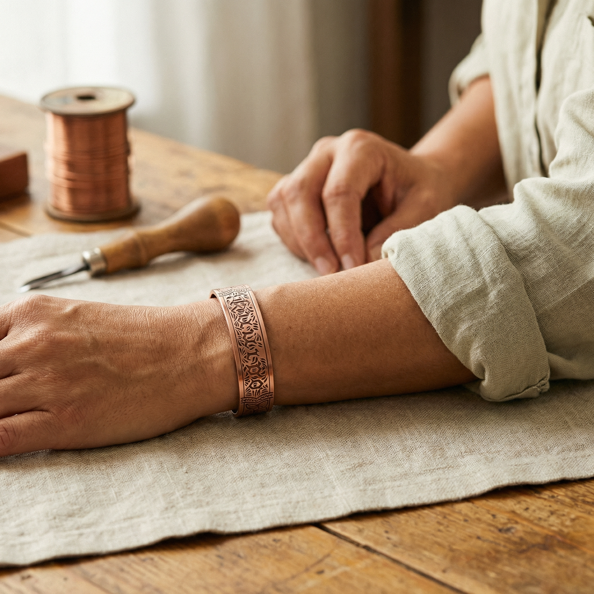 Waft Copper Bracelet