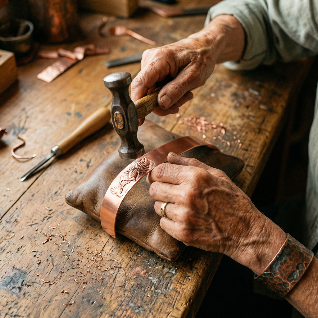 Peat Copper Bracelet