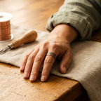Knurl Copper Ring