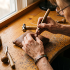 Knurl Copper Ring