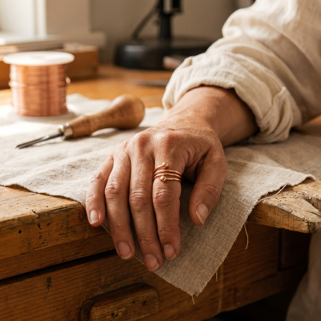 Clay Copper Ring