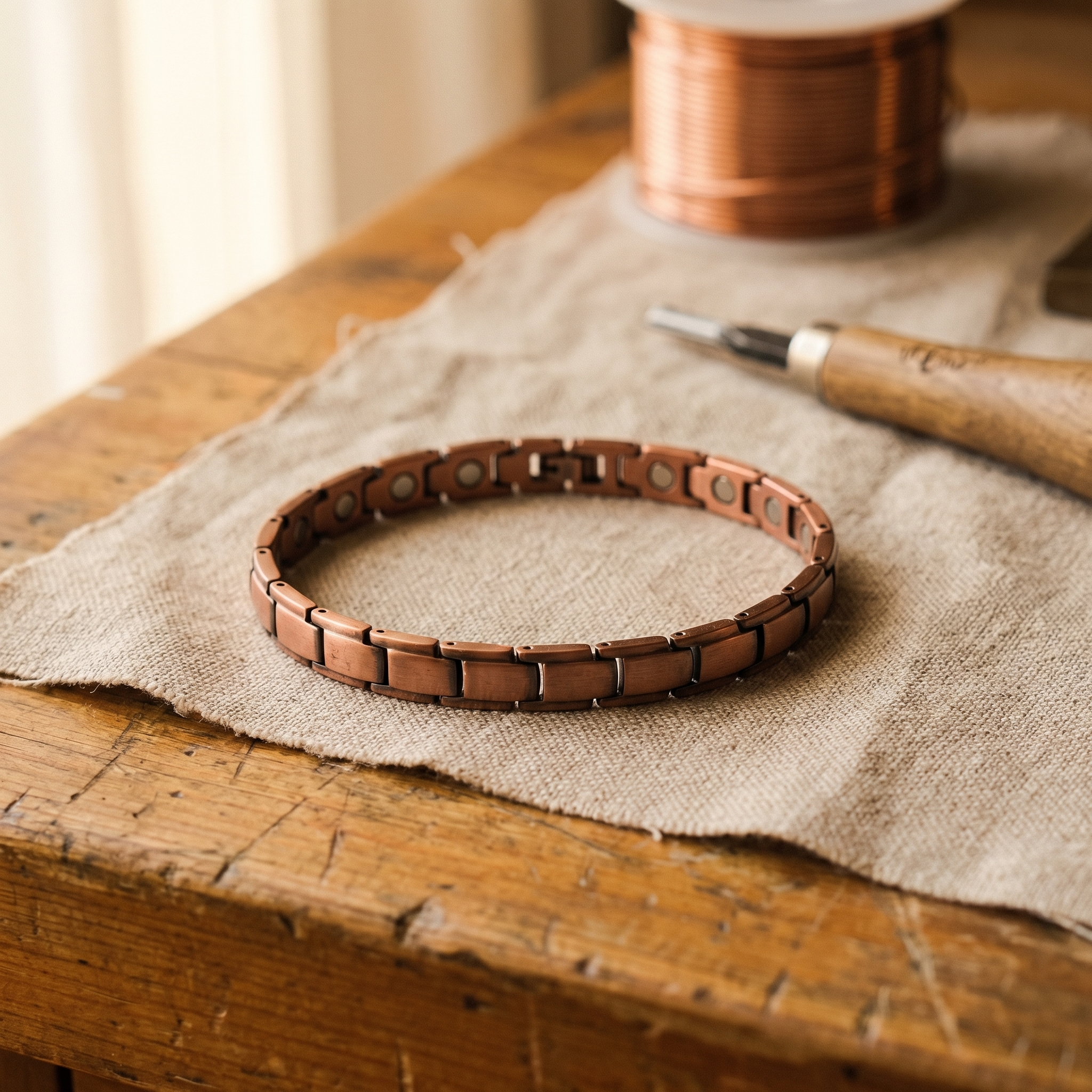 Strand Copper Anklet