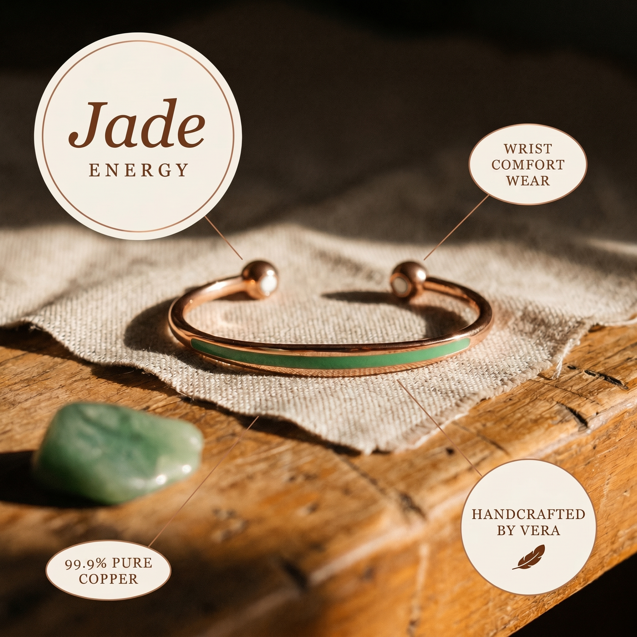 Fern Copper Bracelet