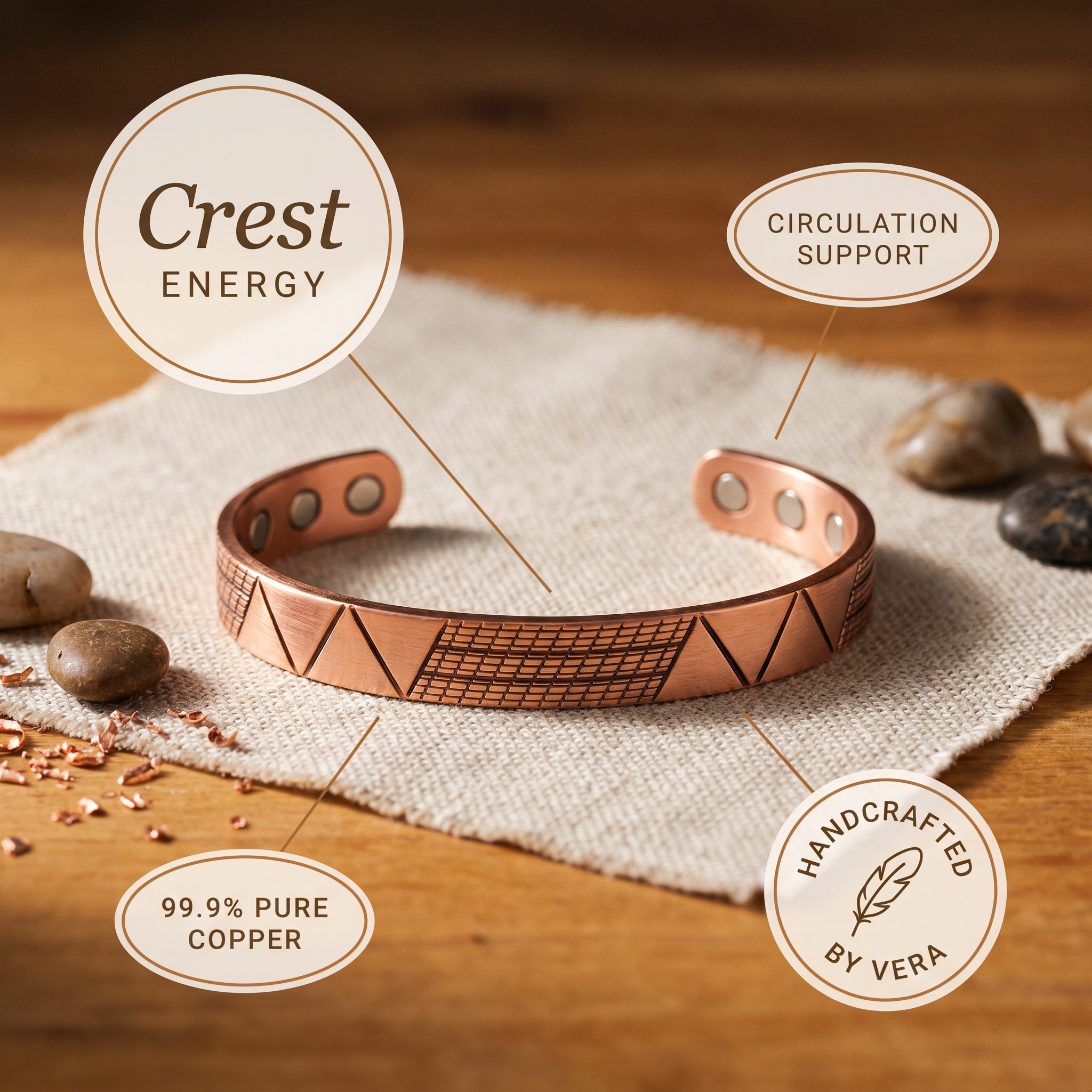 Summit Copper Bracelet