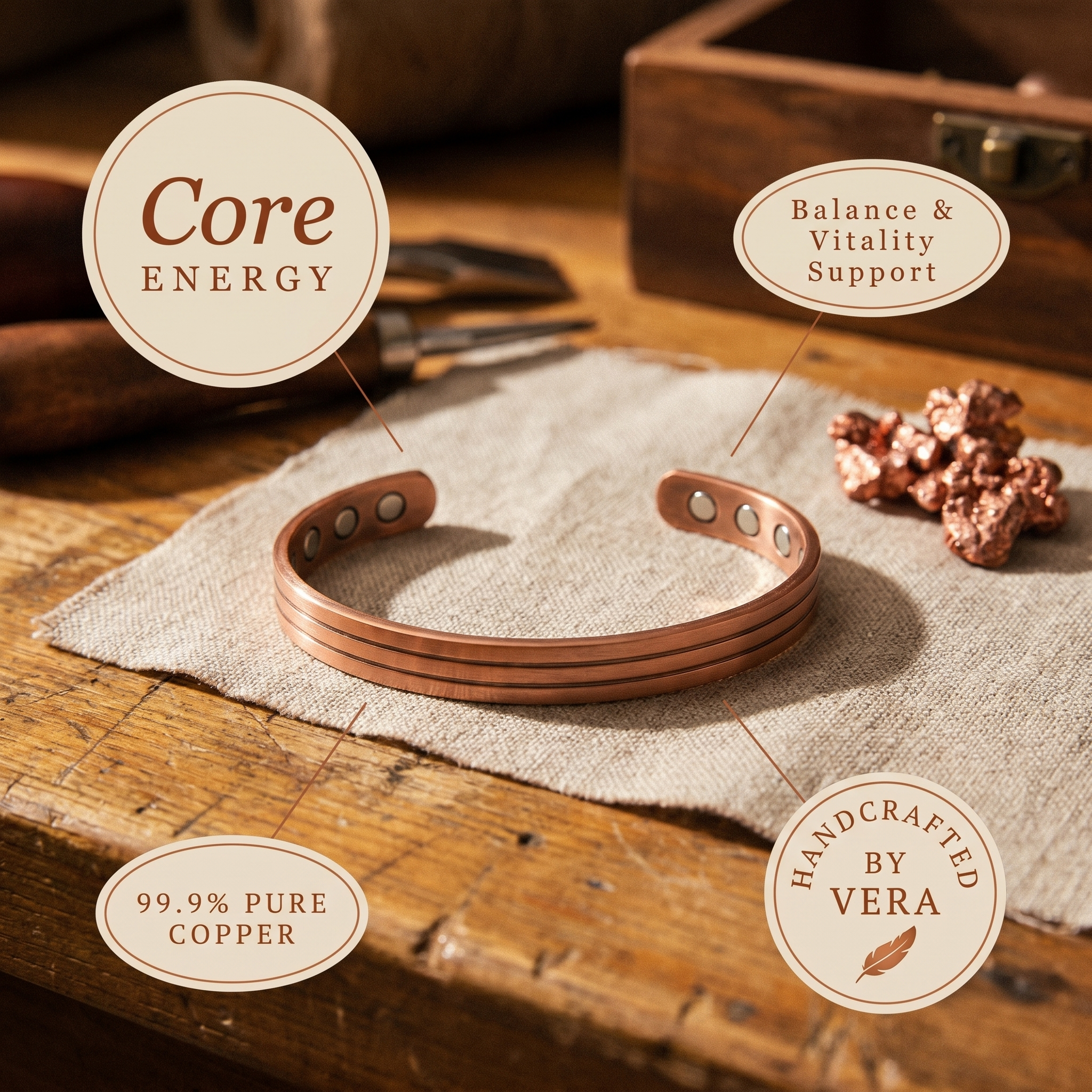 Kernel Copper Bracelet