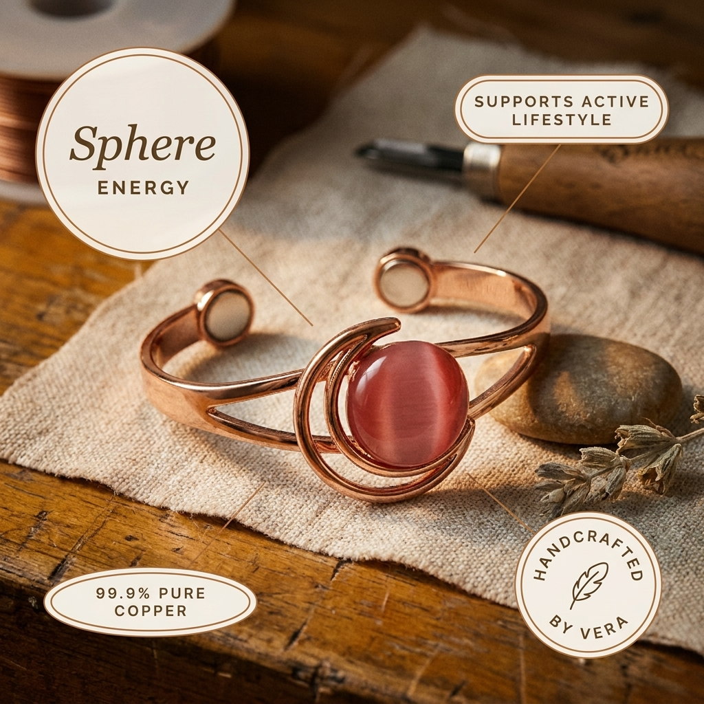 Orb Pink Copper Bracelet