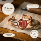 Orb Pink Copper Bracelet