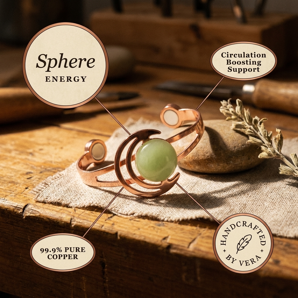Orb Green Copper Bracelet
