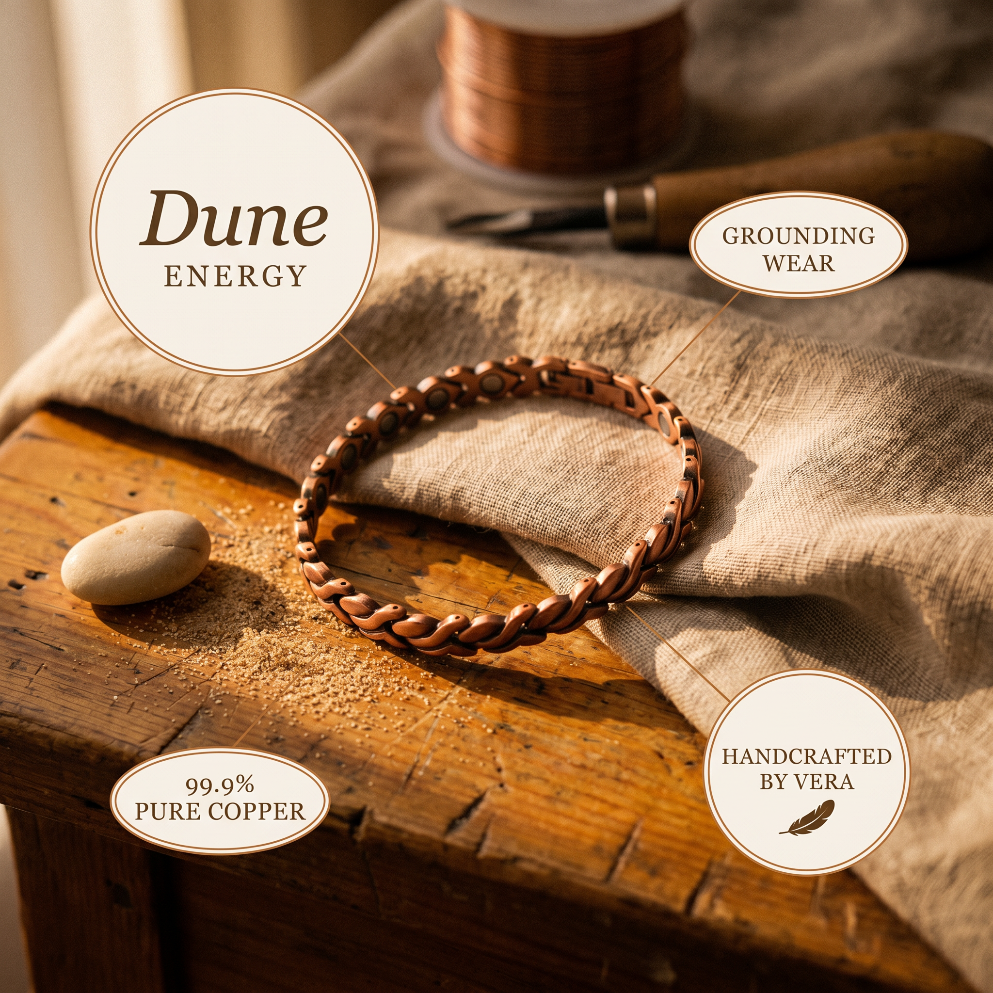 Bank Copper Anklet