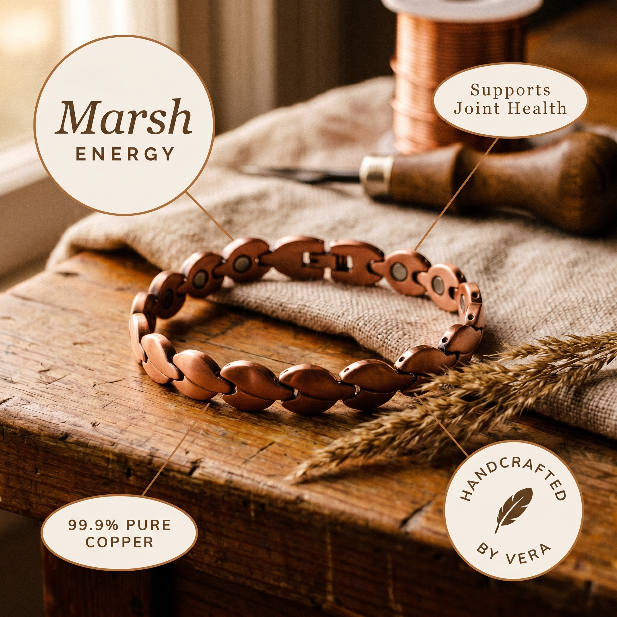 Bog Copper Anklet