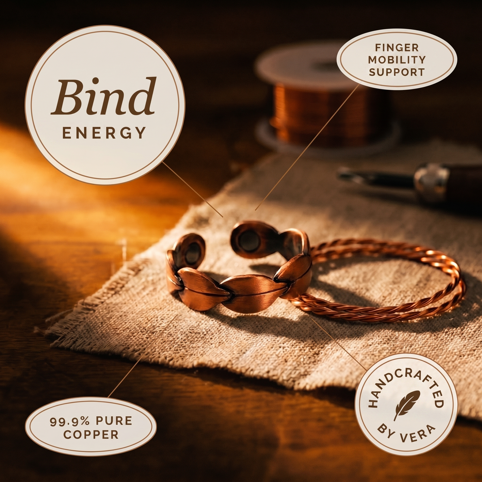 Cinch Copper Ring