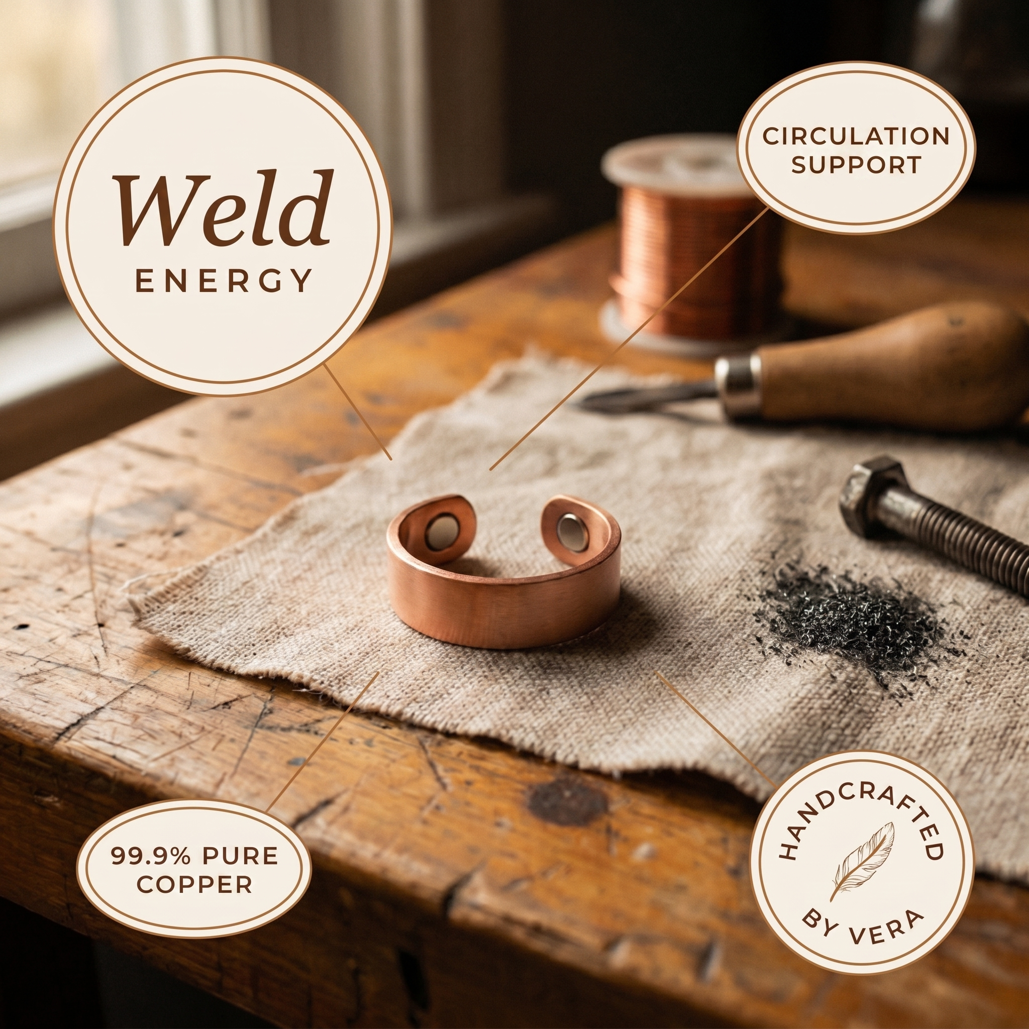 Braze Copper Ring