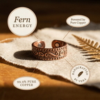 Frond Copper Ring