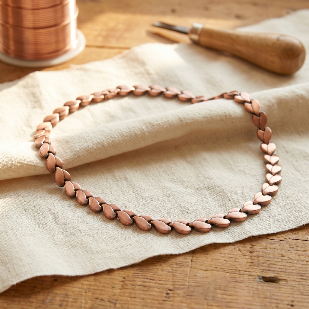 Thistle Copper Necklace