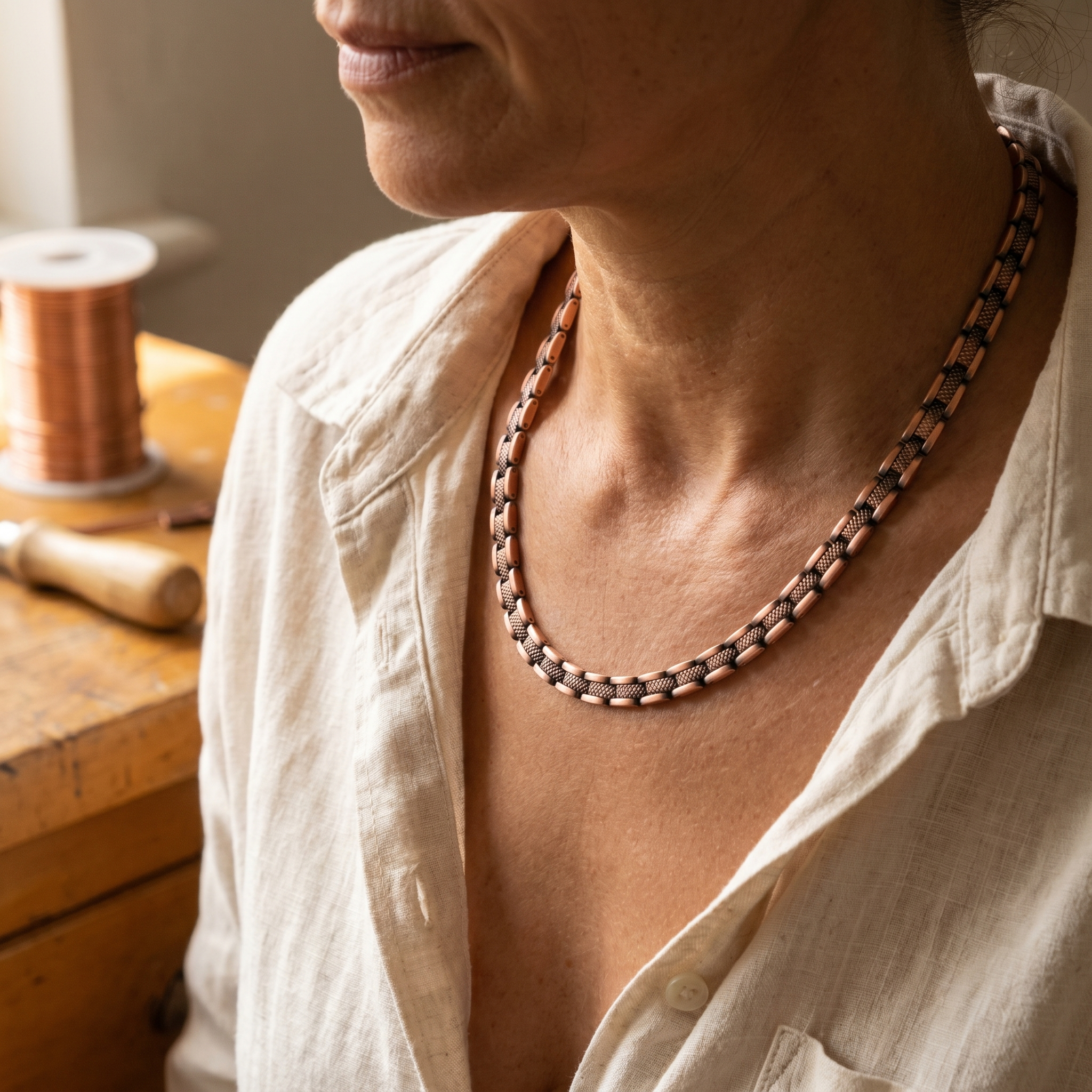 Veil Copper Necklace