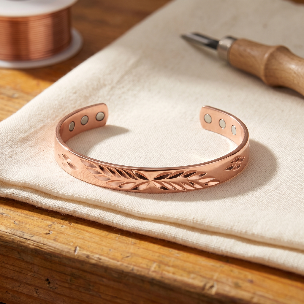 Crescent Copper Bracelet